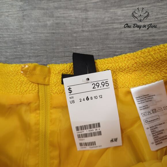 H&M Lined A Line Shirt Size 6 - Picture 2 of 5